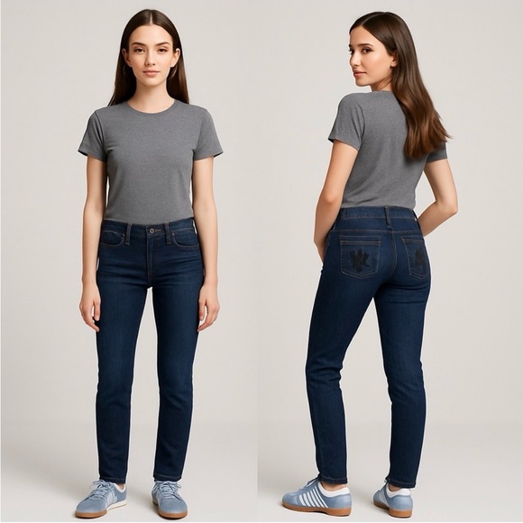 🔥👖 ROCK & REPUBLIC BERLIN Skinny Jeans | Size 29 | Studded R Logo - Picture 14 of 14